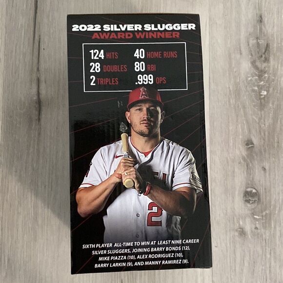 NIB- Mike Trout- Los Angeles Angels-2022 Silver Slugger commemorative bobblehead - Picture 2 of 7